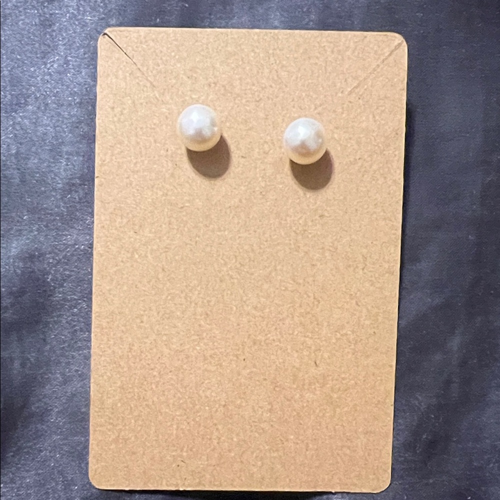 Elegant Pearl Stud Earrings